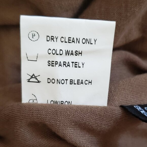 Vintage Moshita Couture 2 Piece Brown Outfit w/Faux Fur Collar and Trim, Size 16 - Picture 16 of 16